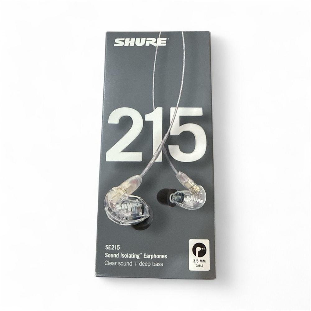 Shure SE215 Transparent Earbud Headphones